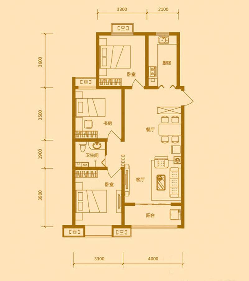 桃园丽璟城c户型